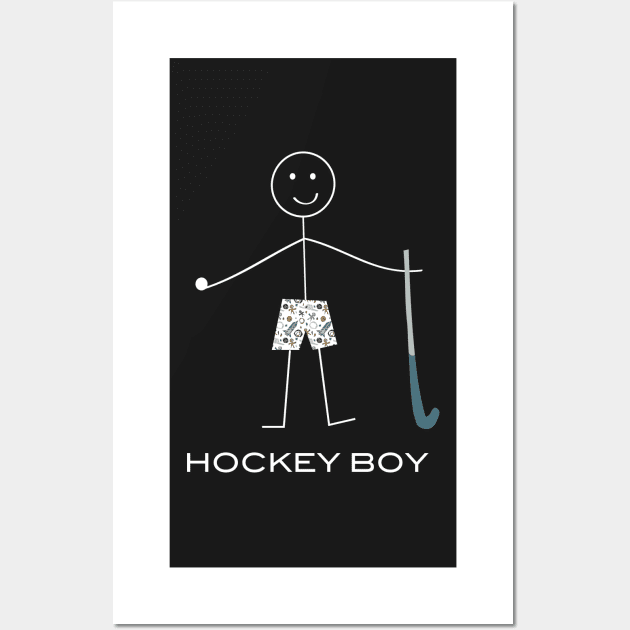 Funny Mens Field Hockey Guy Wall Art by whyitsme